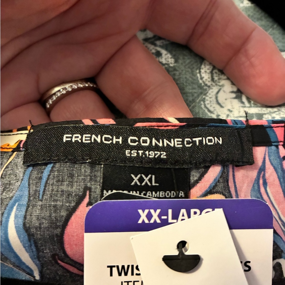🆕 French Connection Twist Front Dress Side Zipper -Pockets - Picture 5 of 10